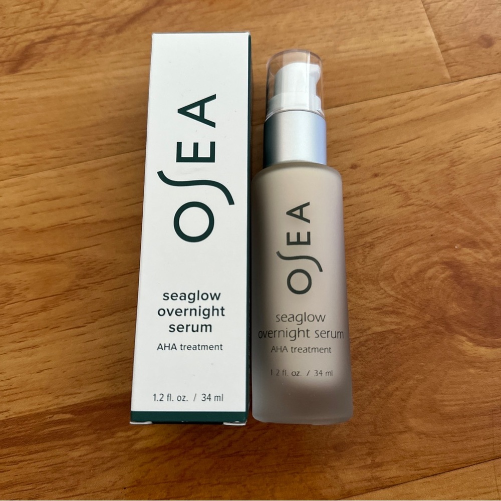 Osea Seaglow Overnight Serum AHA Treatment 1.2 fl oz brand new